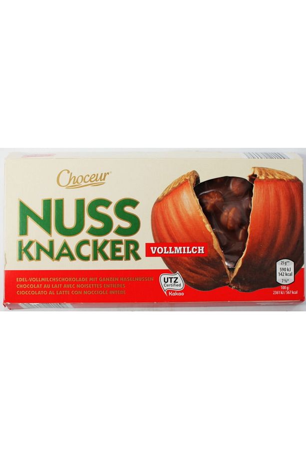 Choceur Nussknacker Bütün Fındıklı Çikolata 100gr X 5 Adet - 1