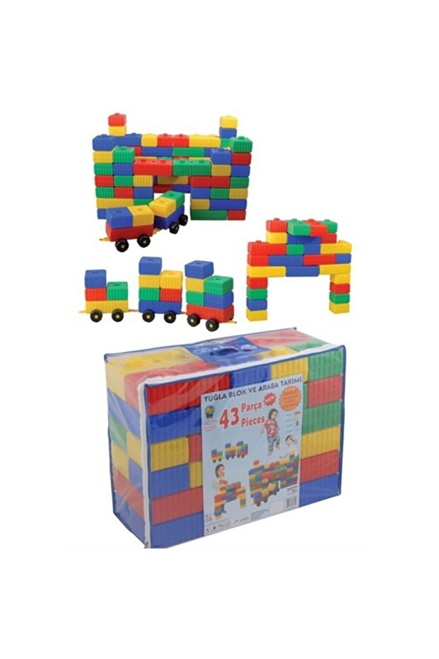 Tuğla Blok Arabalı 43 Parça - 1