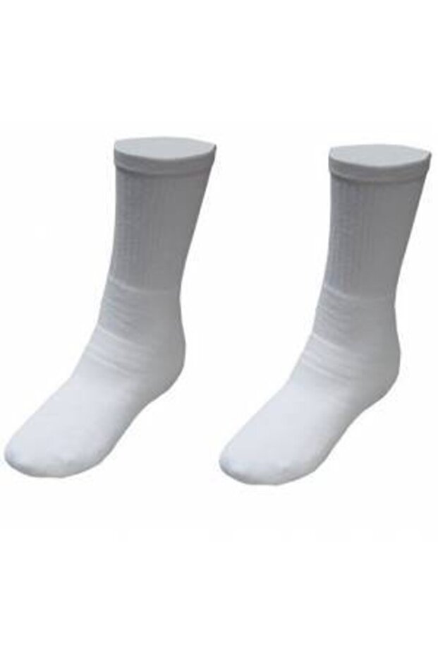 White Heelless Towel Sports Socks No 35-40