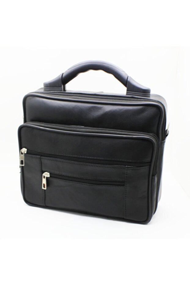 Genuine Leather Mini Size Briefcase - 3