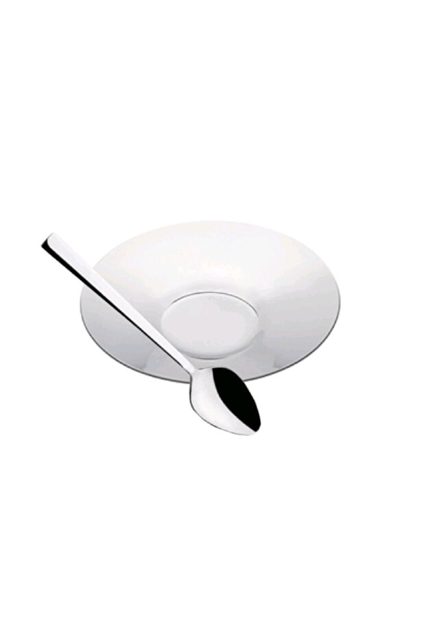 Stainless Steel 12 Piece Set (6 TEA PLATES AND 6 TEA SPOONS)