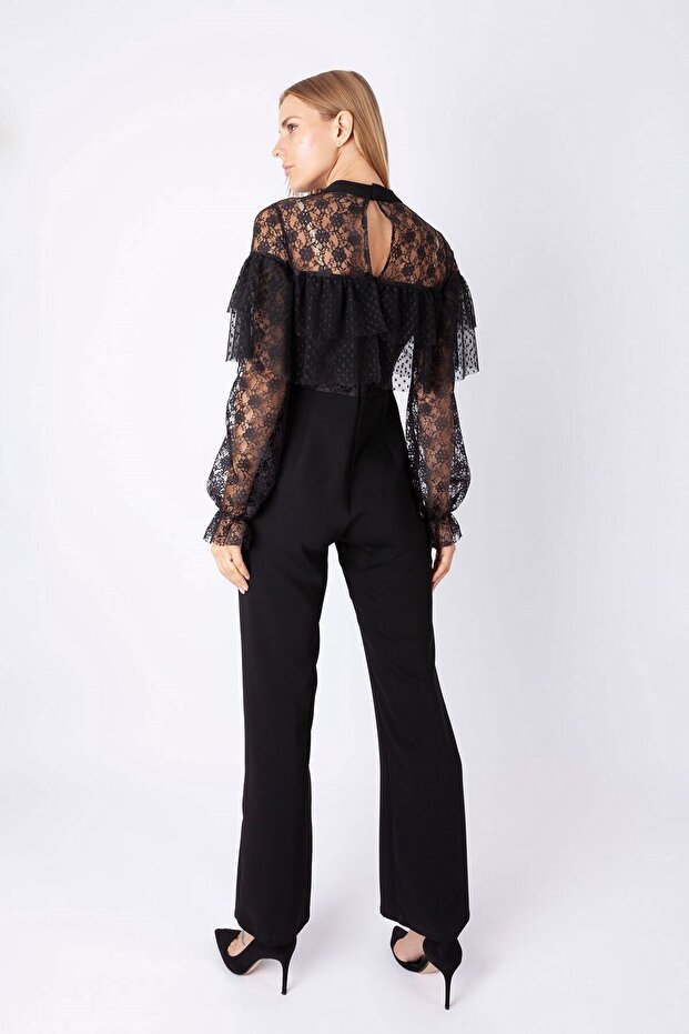 Dantel Detaylı Tulum - 3