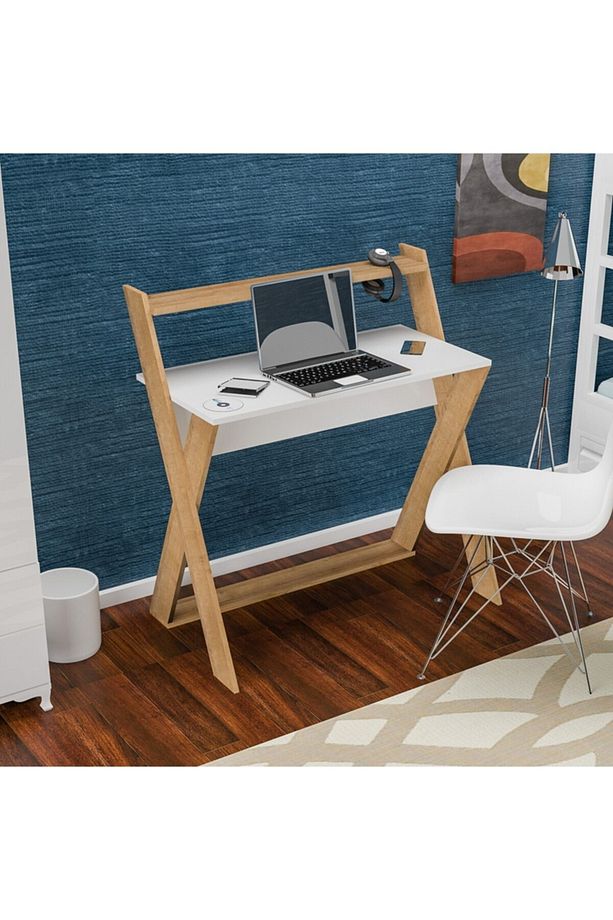Çalışma- Laptop- Dresuar- Bilgisayar Masası Everest-beyaz - 2