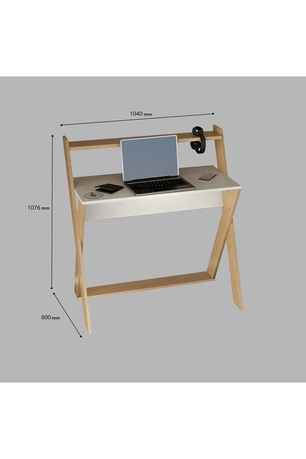 Çalışma- Laptop- Dresuar- Bilgisayar Masası Everest-beyaz - 3