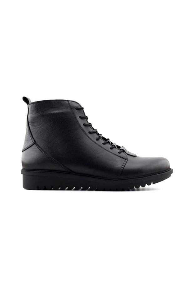 2102 Genuine Leather Women's Boots-Black