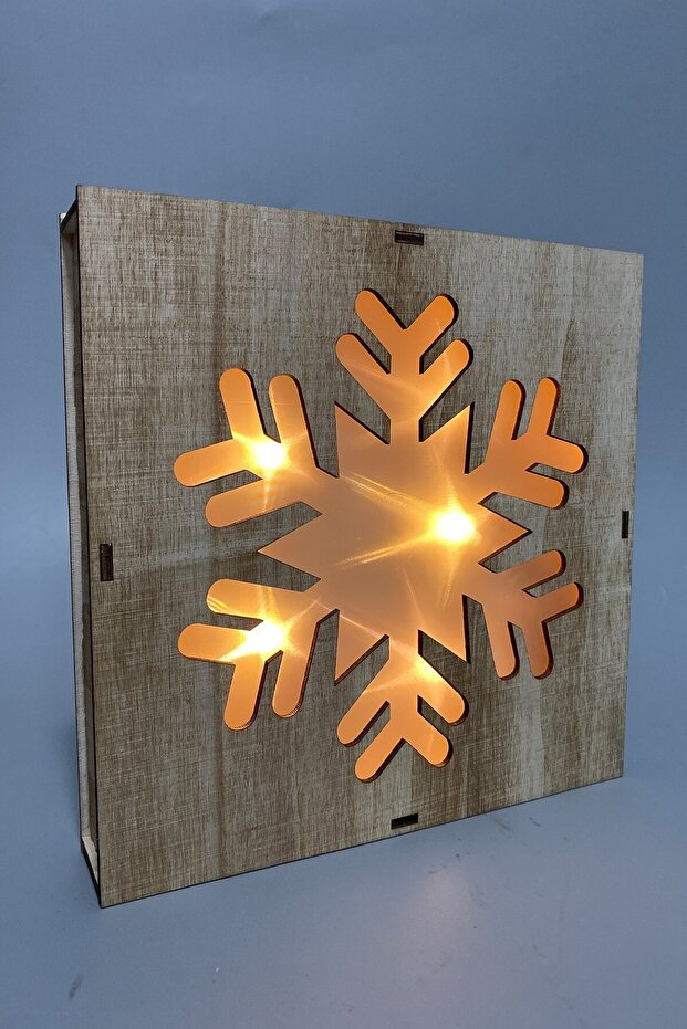 Ahşap Kar Tanesi Pano - 2