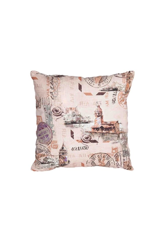Nostalgic Square Throw Pillow - 1