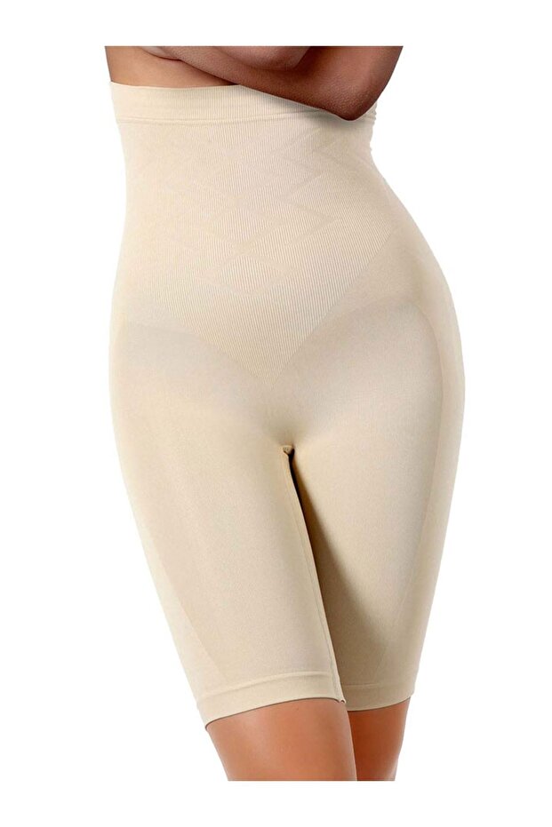 Navy Blue Textile Layza Form High Waist Leg Corset 11003t