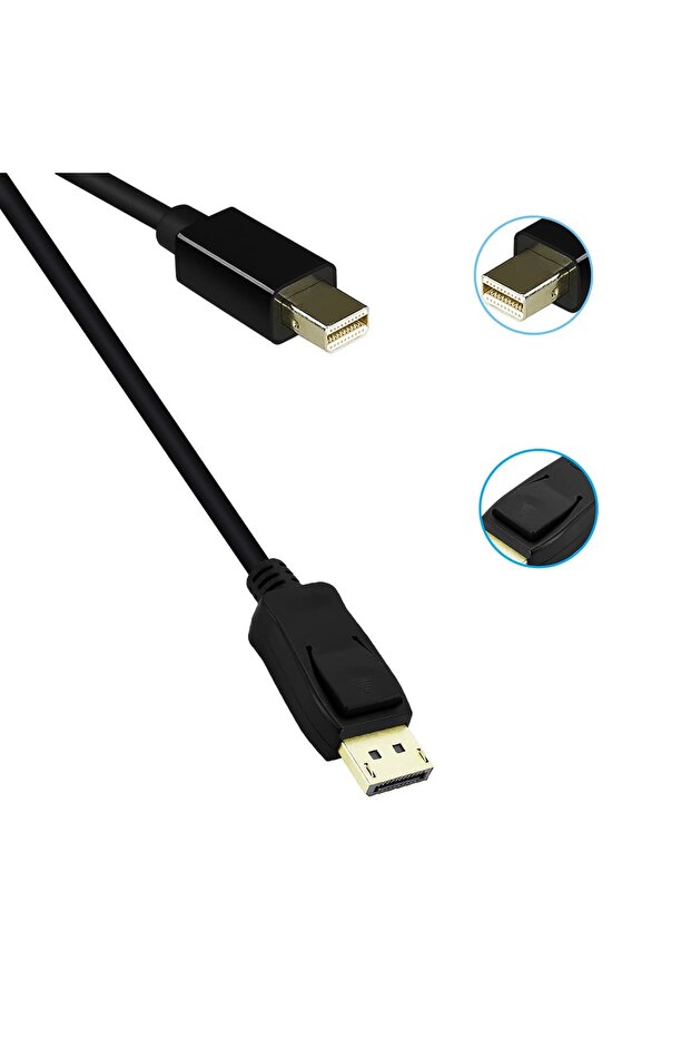 1.8 Metre Mini Display Displayport Kablo 1.8m Minidp Dp To Display Çevirici Kablo - 3