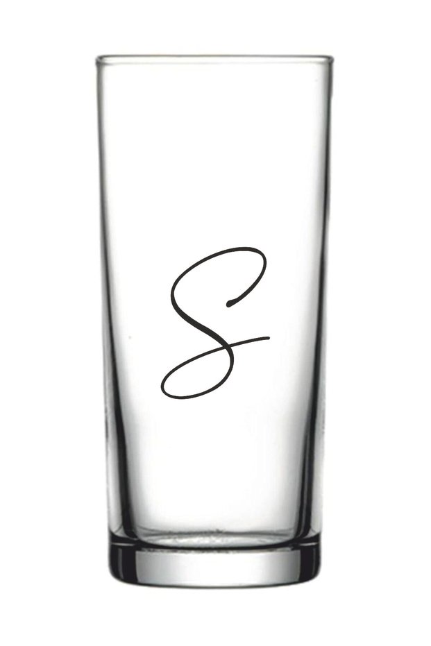 Letter S / Non-Letter Printed Raki Glass Goblet