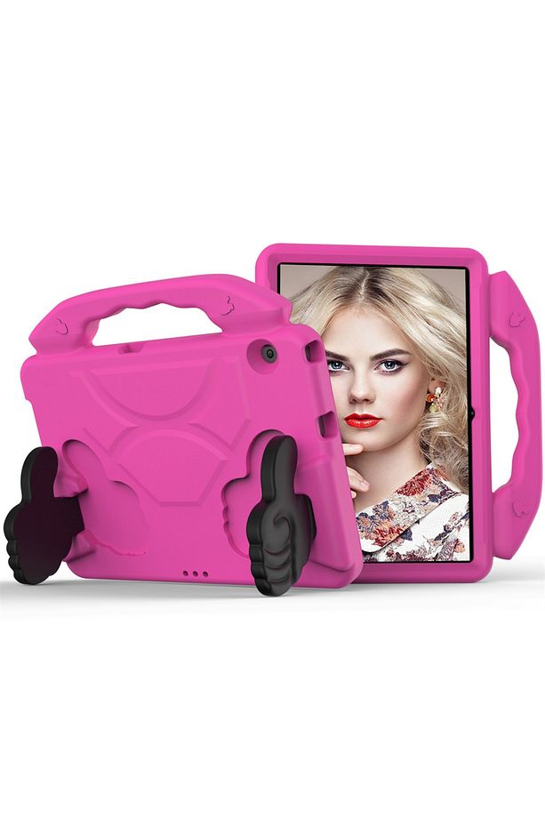 Samsung Galaxy Tab A8 10.5 Sm-x200 Uyumlu Kılıf Tablet Standlı Çocuk Ibuy Emoji Kollu Case - 1