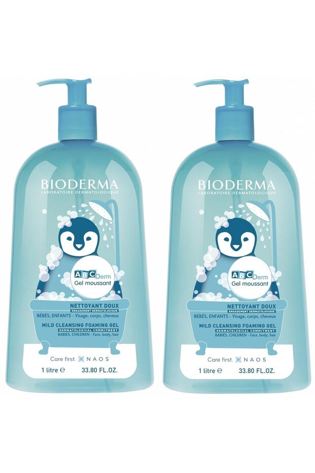 Abcderm Foaming Cleanser 1 lt 2 Adet  Bebek Şampuan - 1