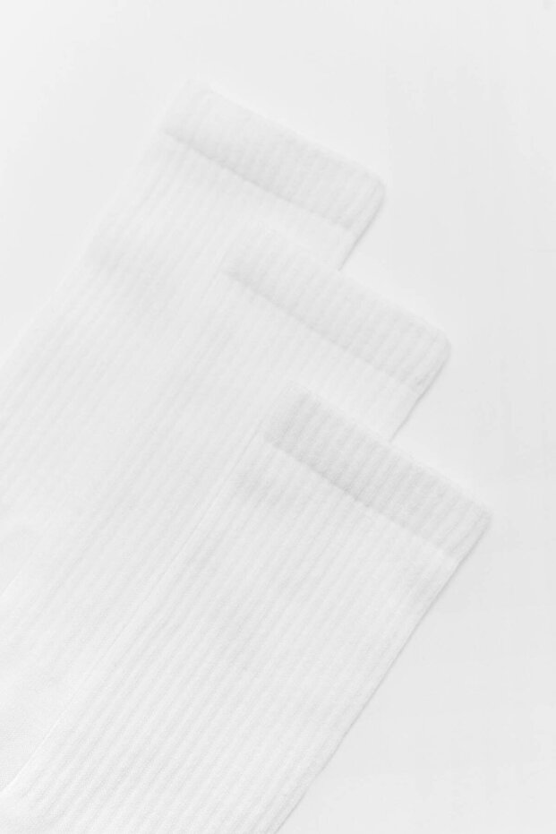 3'lü Uzun Basic Çorap Paketi - 4
