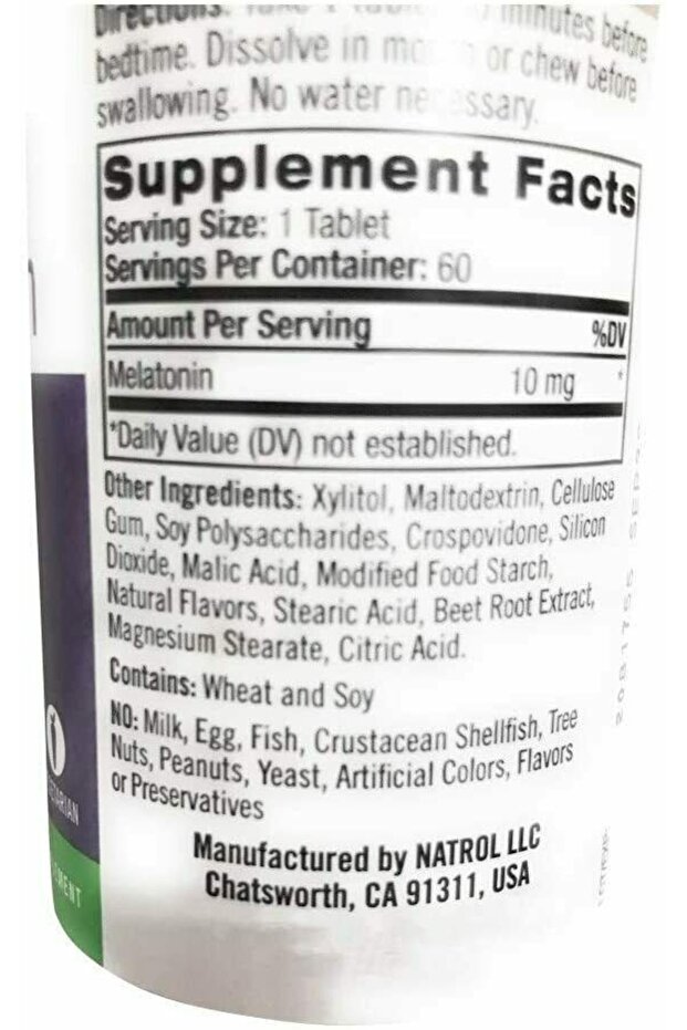 Melatonin 10 mg 60 Tablet - 3