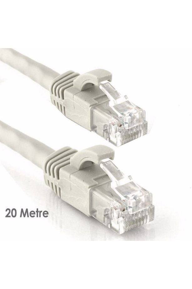 20 Metre Cat 6 Internet Data Kablosu ( Ethernet , Internet , Modem , Bilgisayar , ) - 1