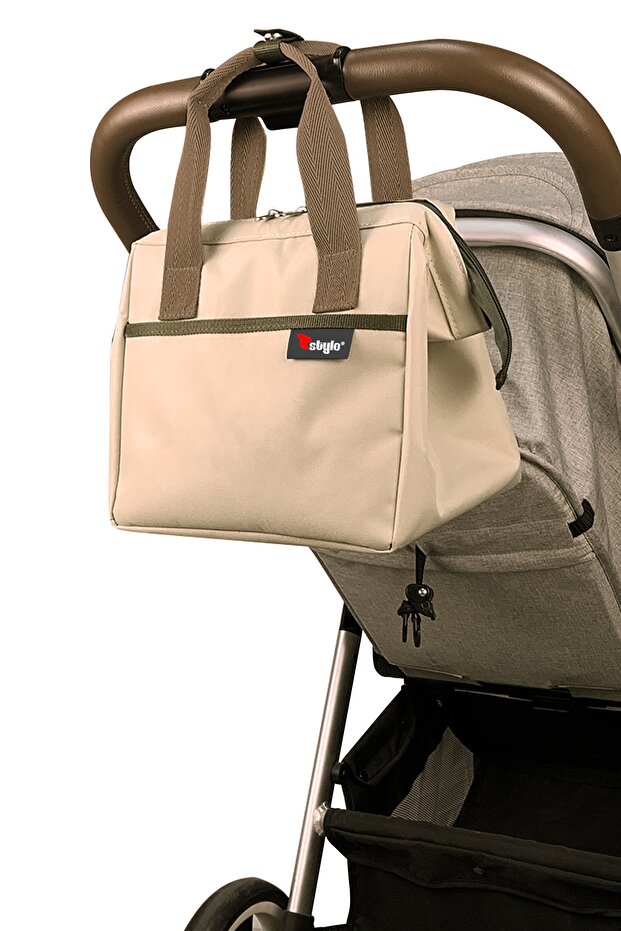 Beach Bag Termos Çanta - Bej - 5