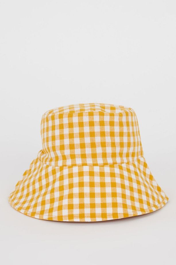 Kadın Pamuklu Bucket Şapka - 1