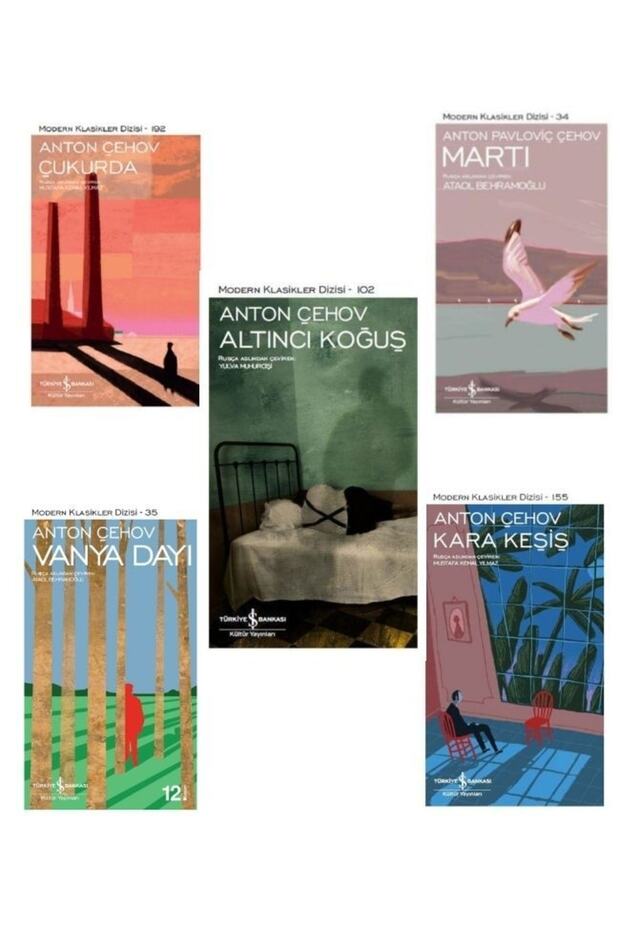 5 Books with Gifts - Altıncı Koğuş - Vanya Dayı - Kara Kesiş - Martı - Çukurda - Anton Çehov