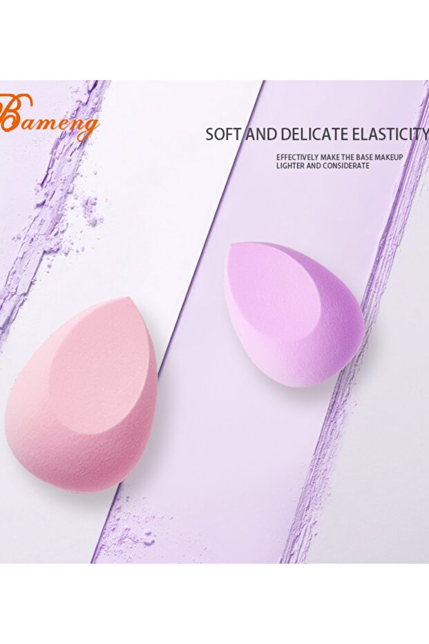 Pembe 4 Parça Makyaj Süngeri Seti - 3