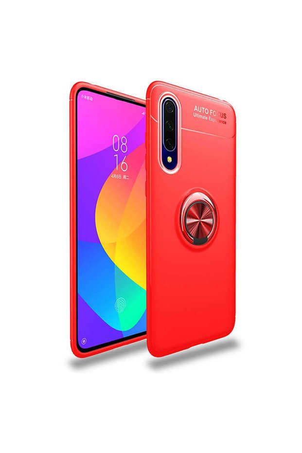 Silicone Ravel Cover with Rotatable Ring Stand for Huawei P Smart Pro 2019 Compatible Mobile Phone