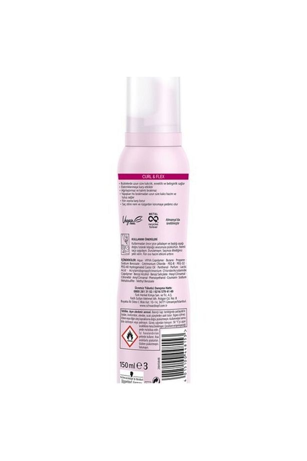 Curl & Flex Köpük 150ml 1 Adet Bukle Belirginleştirici Saç Köpüğü - 3