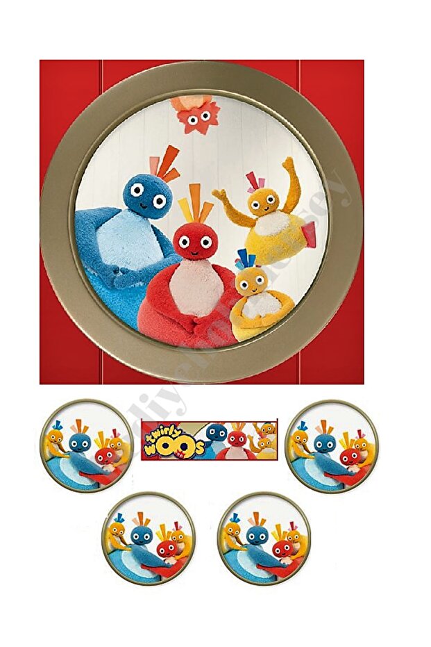 Twirlywoos Edible Paper Cake Picture Cookie Print Rice Paper Cake Cookie Print