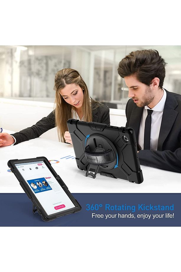 Samsung Galaxy Tab A8 10.5 Sm-x200 X205 X207 Uyumlu Kılıf Zırh Tank Defender Tablet Case - 5