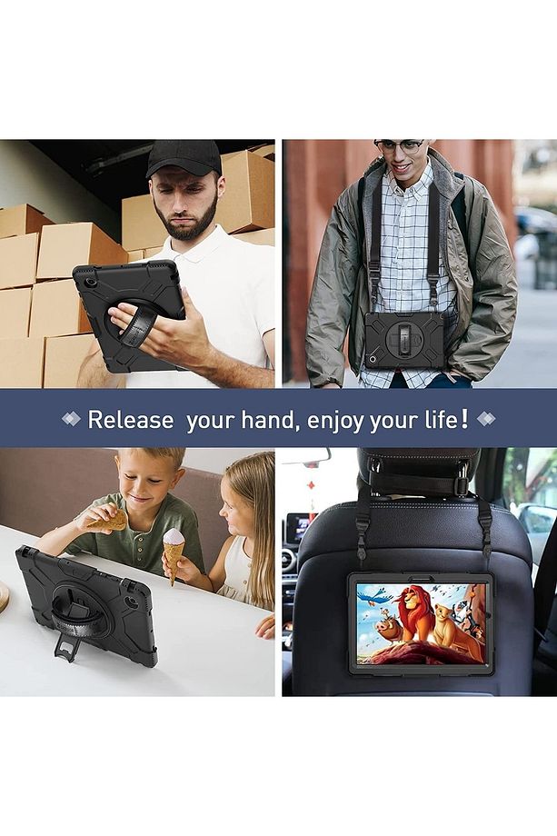 Samsung Galaxy Tab A8 10.5 Sm-x200 X205 X207 Uyumlu Kılıf Zırh Tank Defender Tablet Case - 8