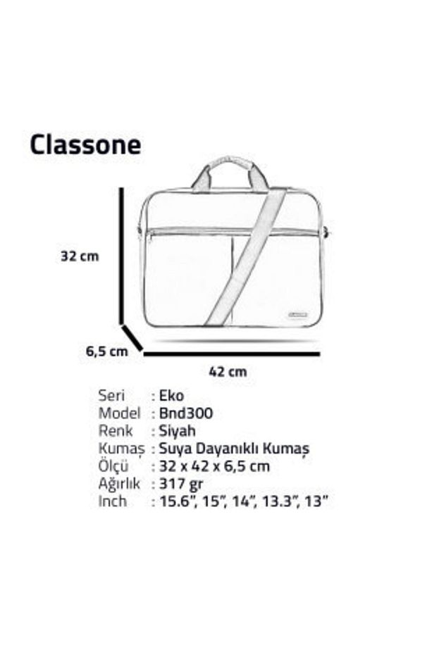 Bnd300 Eko Serisi 15,6 Inç Laptop Notebook El Çantası-siyah - 7