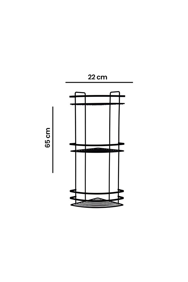 3 Katlı Lamalı Duş Rafı - 6