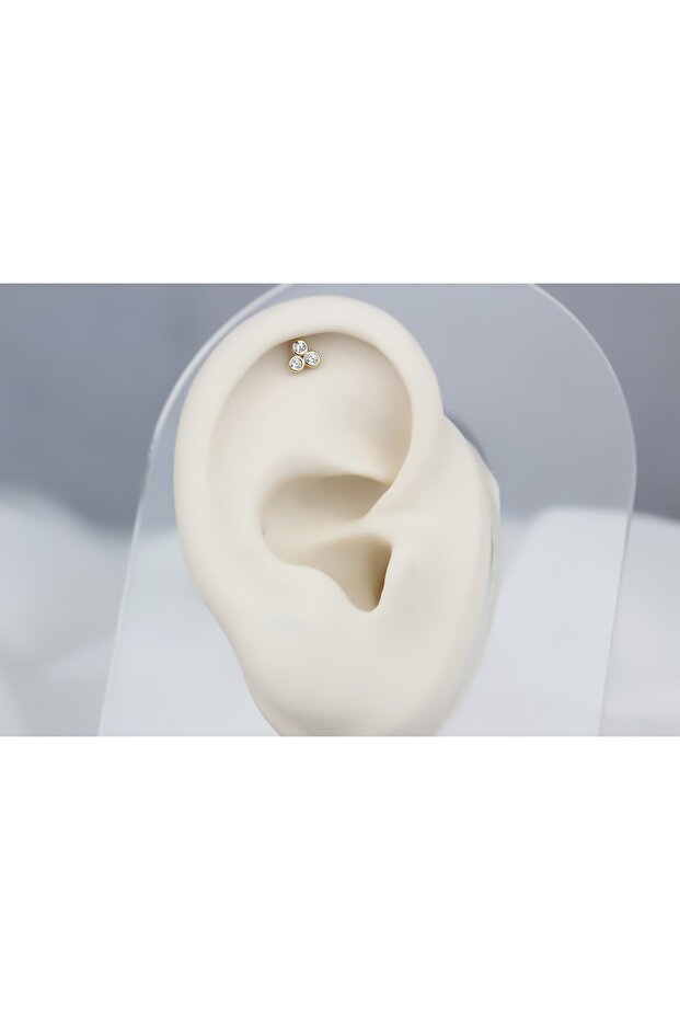 ثقب اللولب الذهبي بثلاثة أحجار - 2