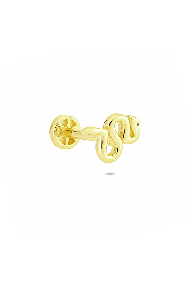 Gold Snake Tragus Piercing - 1