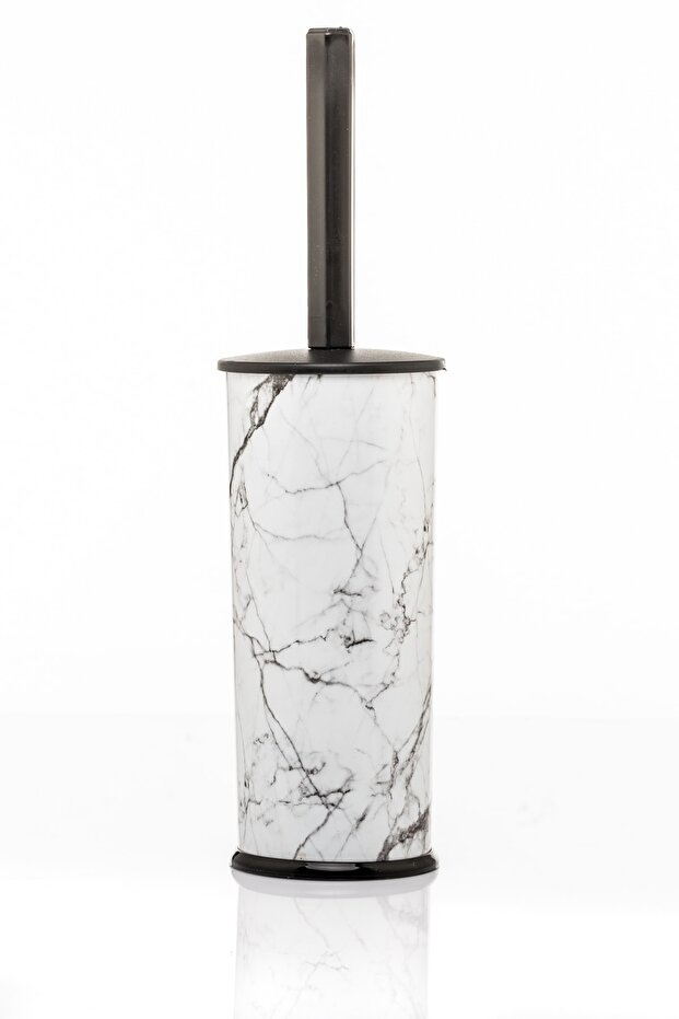 Toilet Bathroom Wc Brush White Marble Pattern Odorless