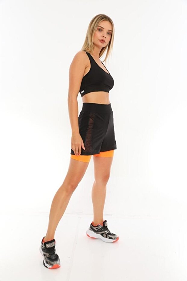 Şortlu Tayt Fileli - 2