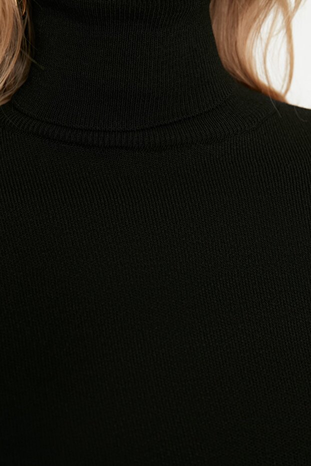 Basic Rollkragenpullover, schwarz TWOAW21KZ0485 - 4