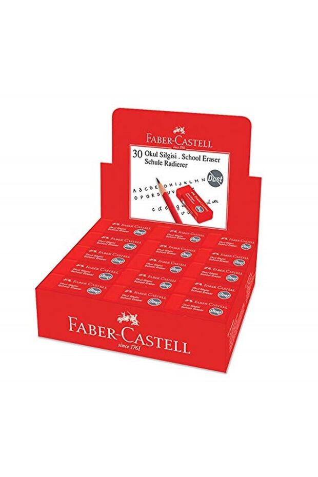 Faber-Castell 5130187223000 - Set of 30 School Erasers