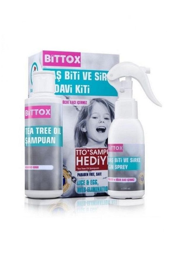 Saç Bit Spreyi 100 ml Tto Şampuan 150 ml Baş Biti Metal Tarak Hediyeli - 1