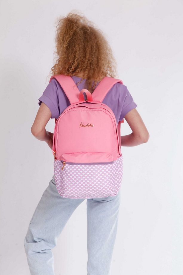 Soft Stripe Okul Çantası 41x26x18 Roze (k1360) - 3