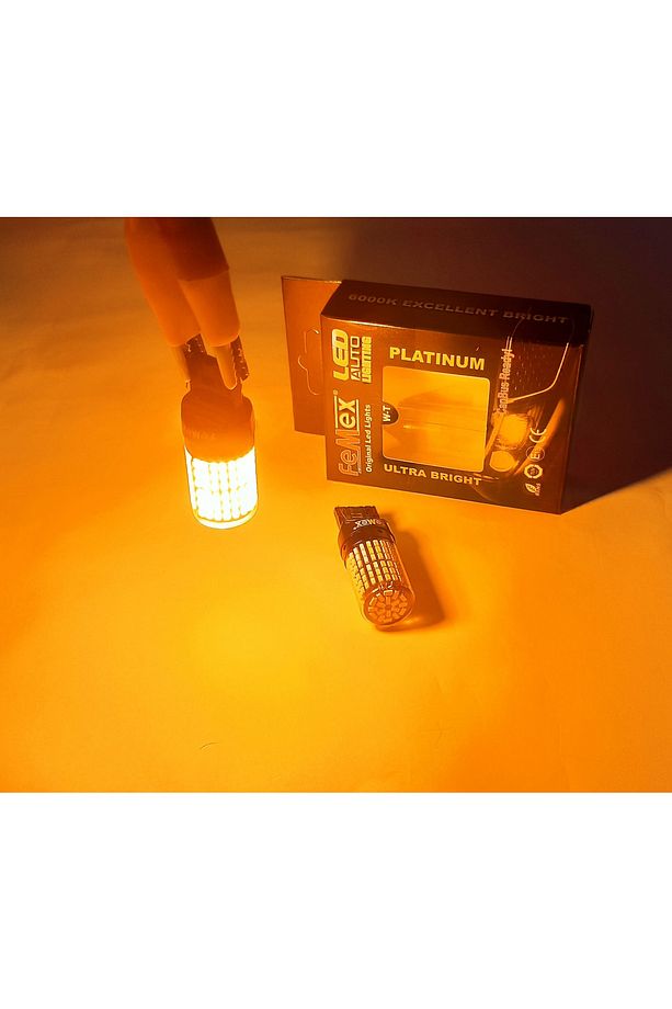 Platinum T20 7440 / 7443 9w Led Aydınlatma Ampul Tek Duy / Çift Duy Parlak Turuncu - 3