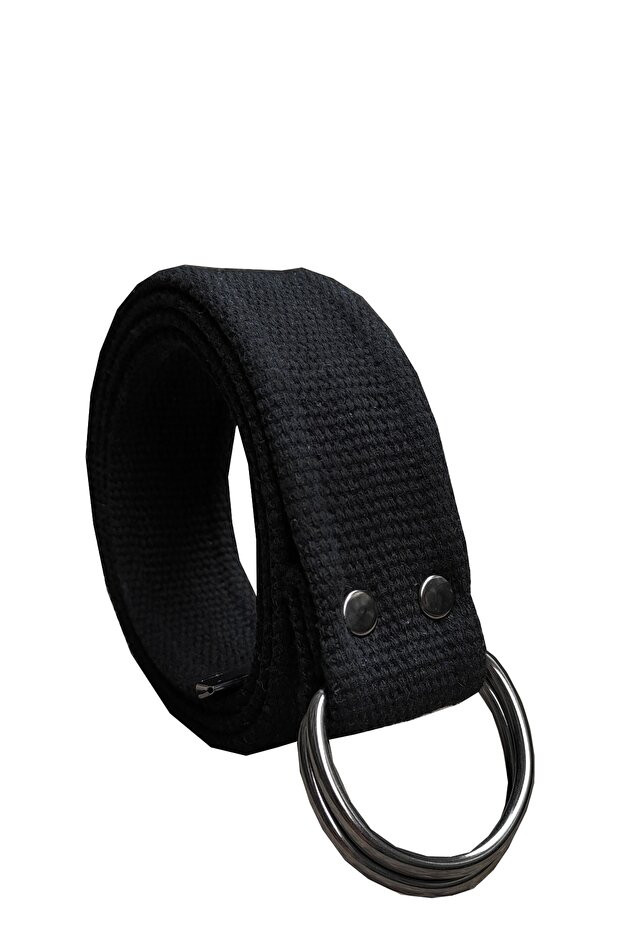 Unisex Sport Tactical Canvas Belt with Ring Buckle