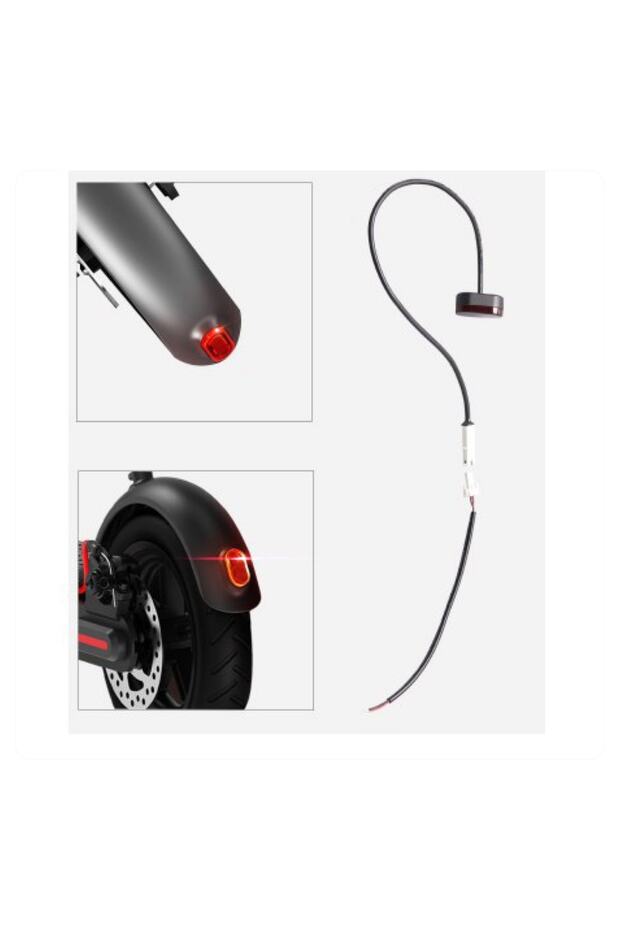 Xiaomi M365 Uyumlu Arka Stop Lambası Mijia 1s Volta Onvo Vb. Elektrikli Scooter Fren Lambası - 7