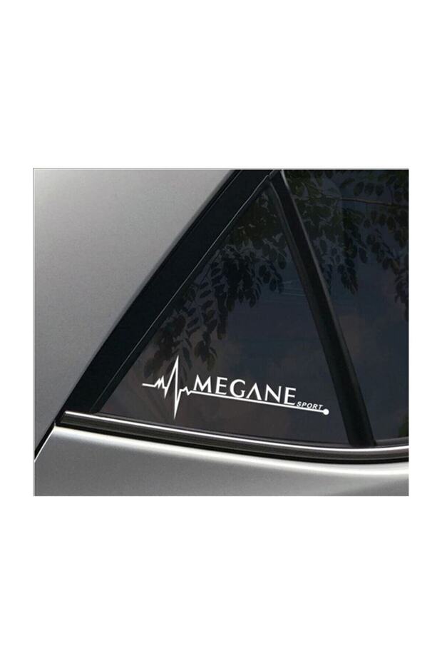 Megane Sport Heart Rate Sticker, 2 Pieces, 20x7 cm, White.