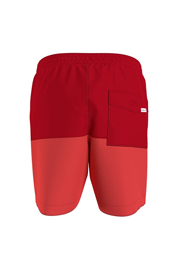 Kv0kv00007-medium Drawstring Lastikli Standart Kalıp Düz Kırmızı Erkek Çocuk Şort - 3