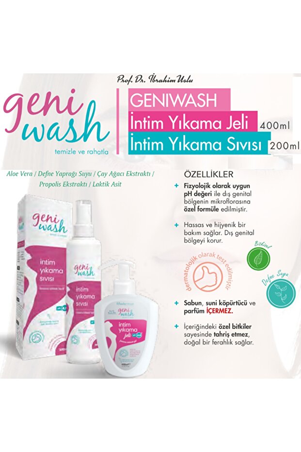 Geniwash Ph Balancing Sensitive & Hygienic Genital Care Gel and Liquid