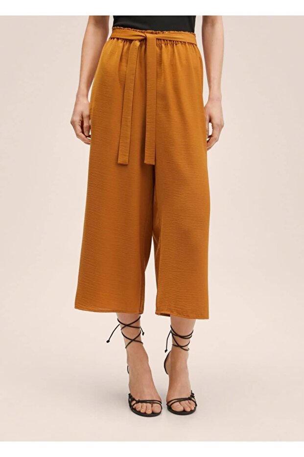 Kemerli Culotte Pantolon - 1