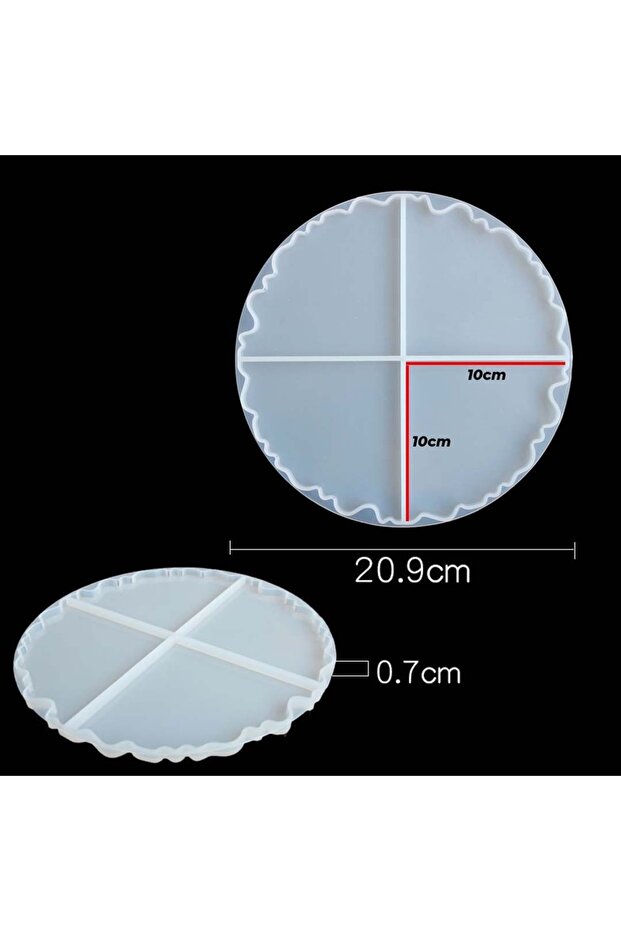 Epoxy Silicone Multi Coaster Mold - 2