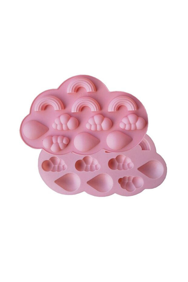 قوالب سيليكون للكيك على شكل سحابة قوس قزح - 1