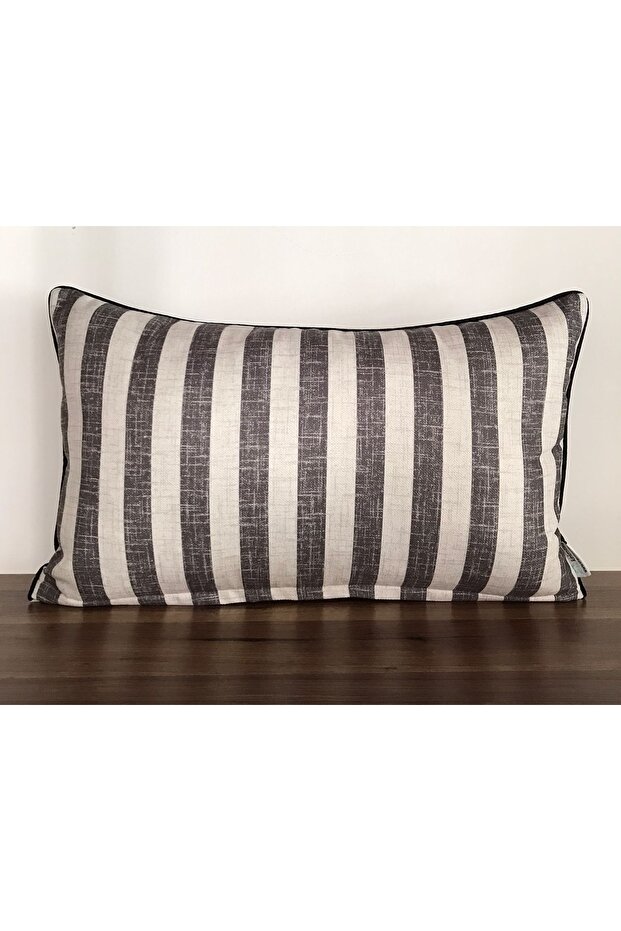 E988-hrn2763 Digital Printed Throw Pillow Cover with Bias on the Edges and Linen Effect on the Double Side