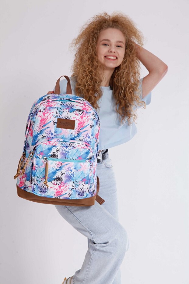 Safari School Bag 42X33X21 Sea Shell (K1331)