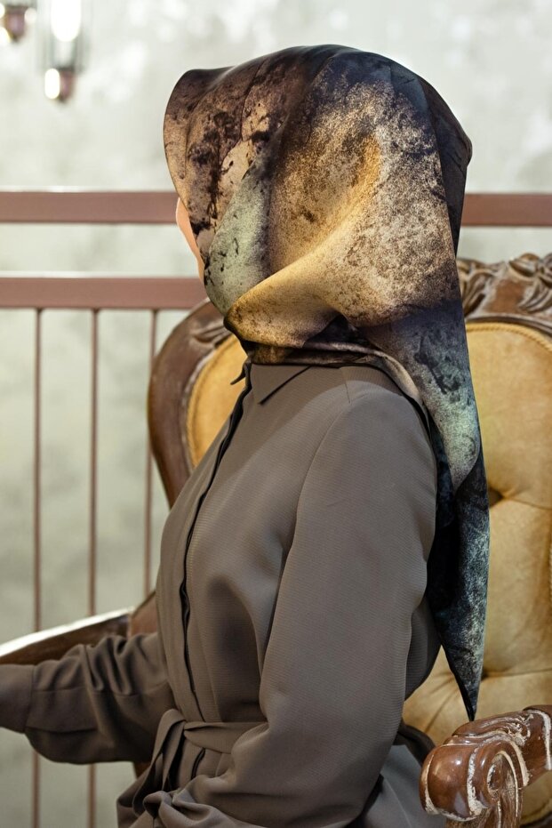 Twill Ipek Eşarp - 1